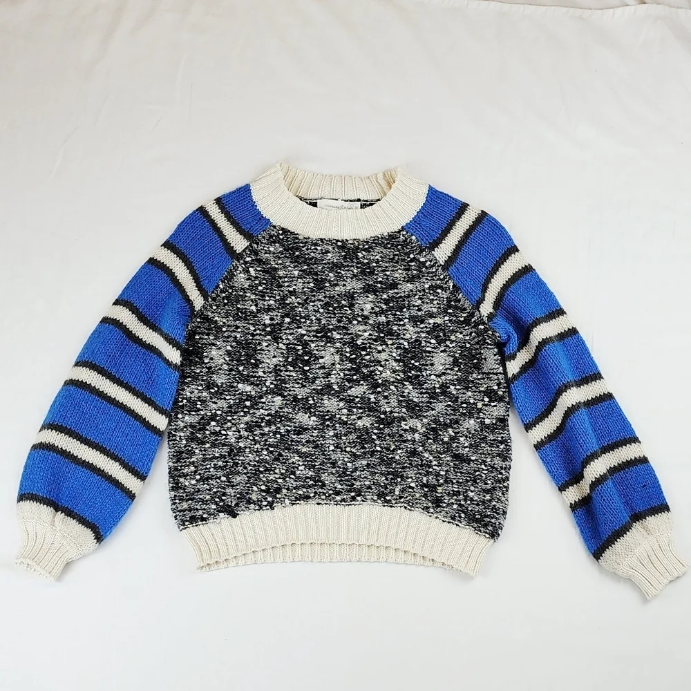Treasure & Bond Blue Bliss Stripe Long Sleeve Sweater
